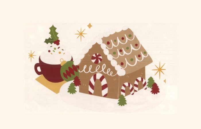 Village de Noël en pain d'épices image